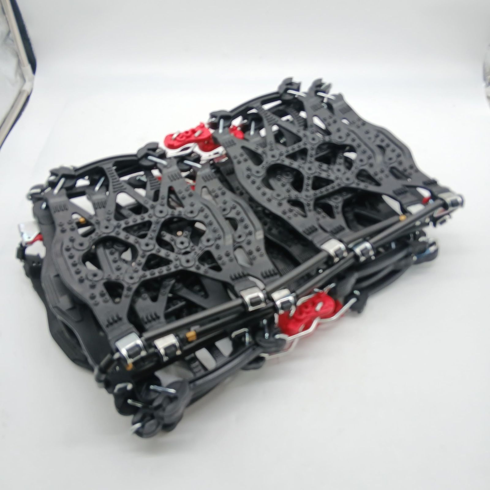  No 4744 カーメイト 簡単装着 日本製 JASAA認定 非金属 タイヤチェーン バイアスロン クイックイージー QE 3 L 適合 165 55 R 15 155 13 ブラック 非金属チェーン チェーン 滑り止め