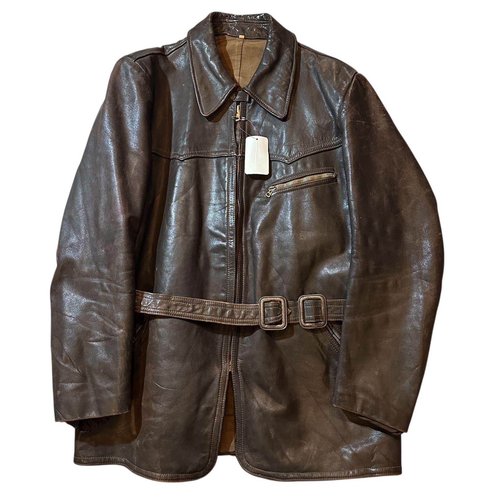 〜40 s Haelson leather jacket made in Germany 〜40年代 ヘルソン レザージャケット ドイツ製 E 362