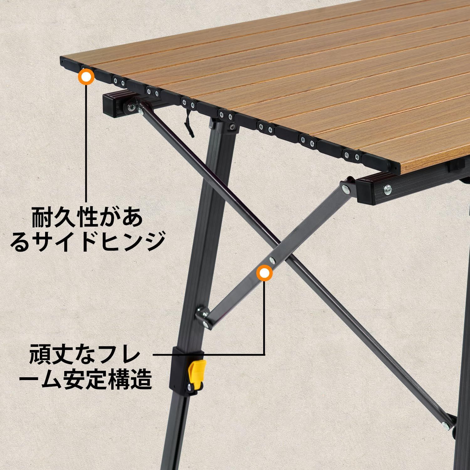 Timber Ridge アウトドアテーブル 折りたたみ 高さ調節 耐荷重30kg