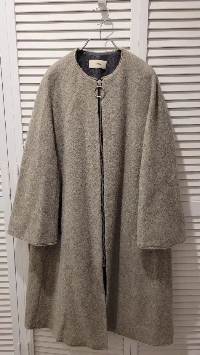 SYSTEM システム ジッパー ウール コート