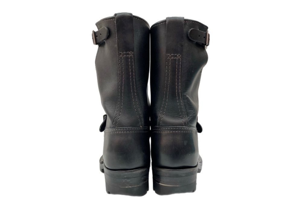  ウエスコ Wesco BOOTS エンジニア ブーツ ベルト ロング Vibramソール アウトドア シューズ 黒 メンズ靴 ブラック 104 S 1115 エンジニアブーツ ブーツ 革靴