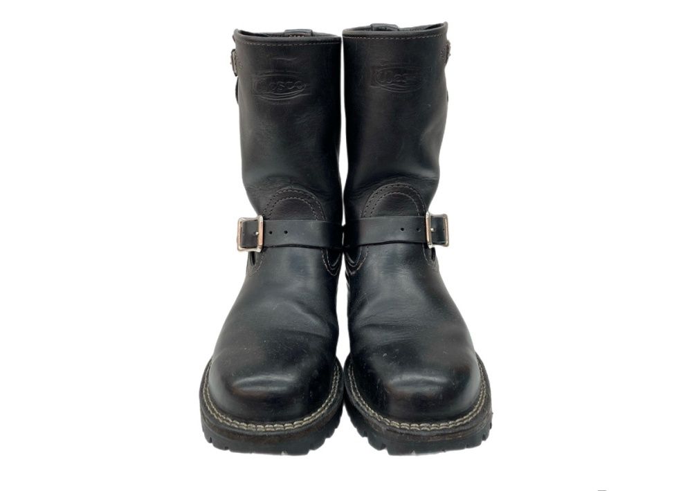 WESCO ブラック エンジニアブーツ WESCOブラックエンジニアブーツ レザー製 二重バックル