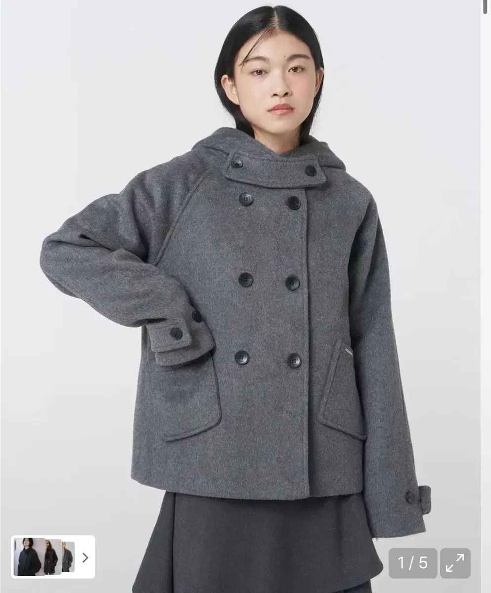 ミセキー ソウル コート Hoodie double button coat