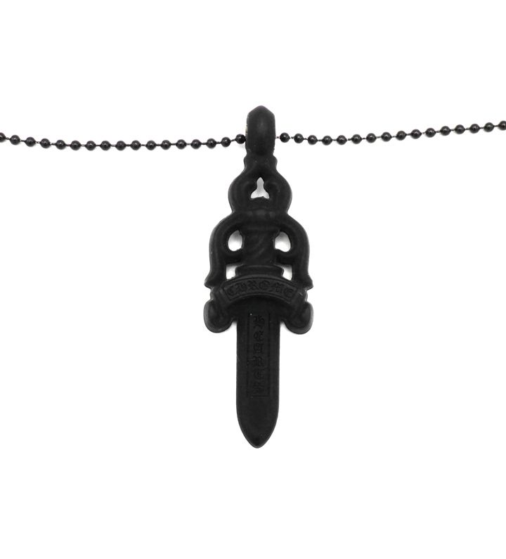 クロムハーツ CHROME HEARTS RUBBER LARGE DAGGER ラバー ラージ ダガー シリコン ネックレス h 6658