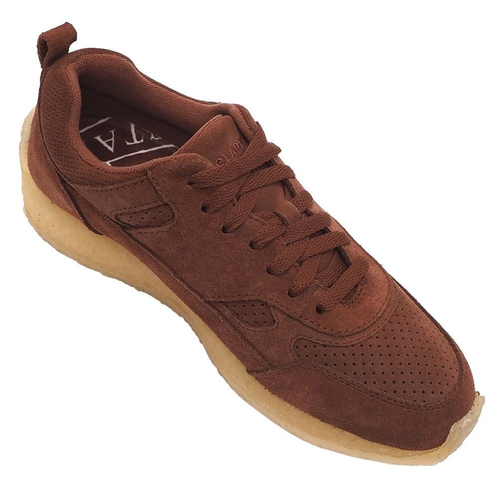  CLARKS Lockhill スエードレザー スニーカー サイズ UK 7 5 バーガンディ シューズ クラークス メンズ L 06345 LAN 05 その他 ブーツ 革靴