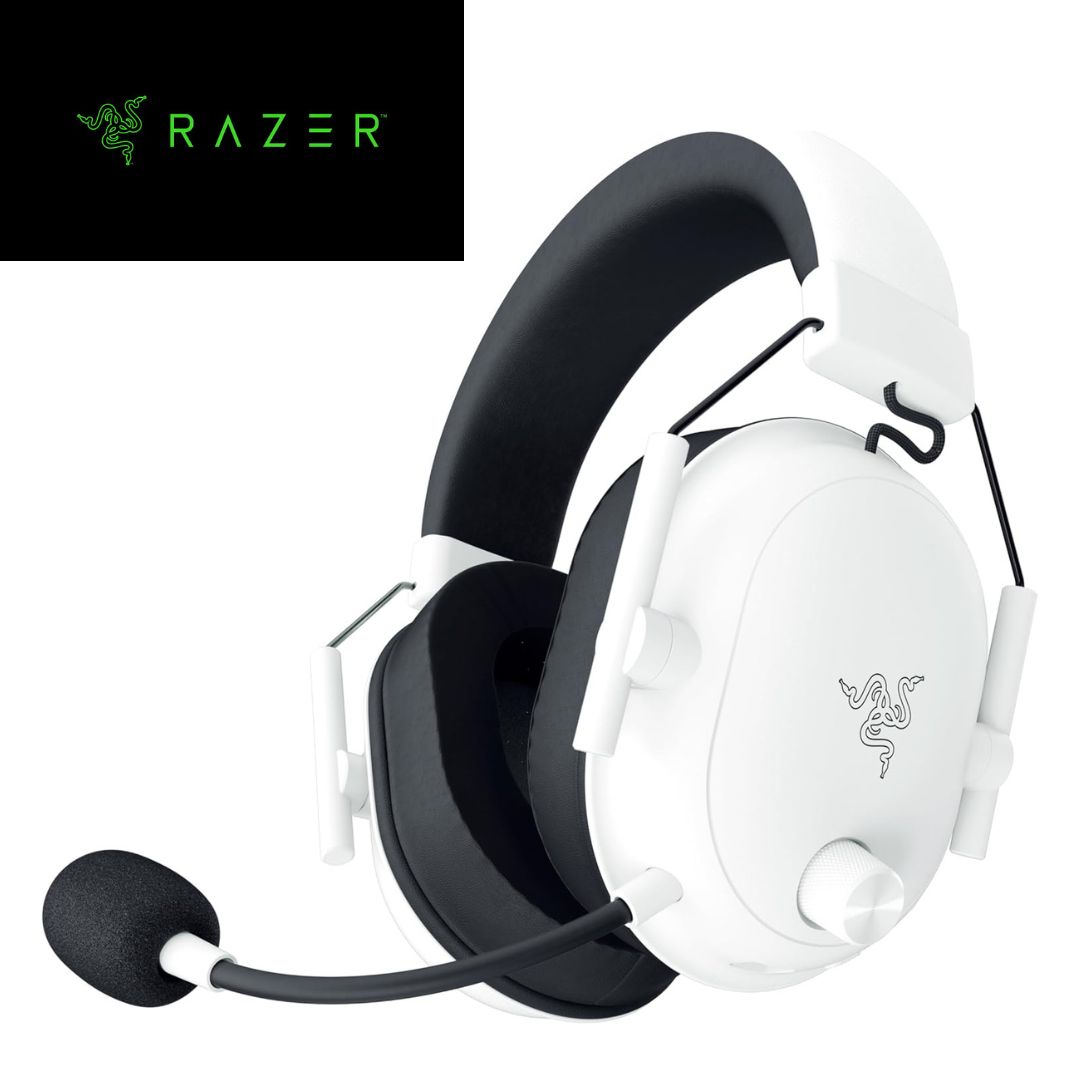 Razer レイザー BlackShark V 2 HyperSpeed White ホワイト ワイヤレスゲーミングヘッドセット 指向性 マイク チタン50 mmドライバー Wireless 4 GHz Bluetooth USB接続