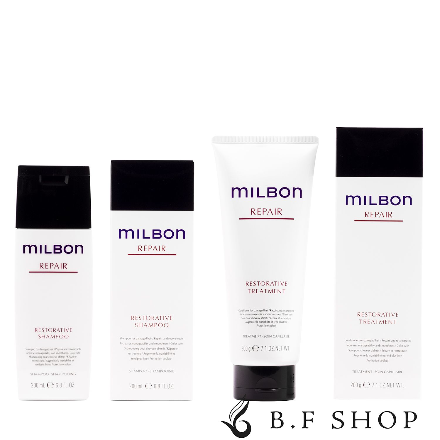 【セット品】ミルボン リストラティブ シャンプー & トリートメント 200ml グローバル ミルボン リペア milbon LSC