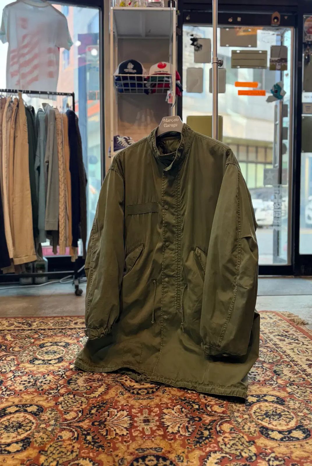 70 s ミリタリー オリジナル マウンテンパーカー フィッシュテールパーカ m 65 XL 527