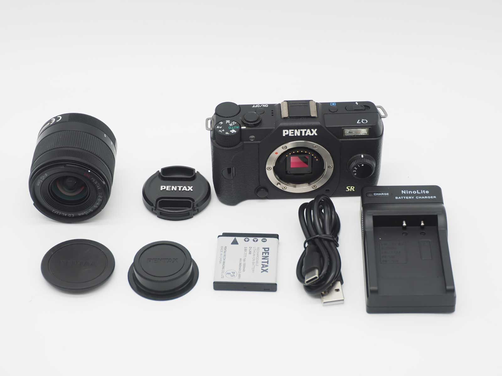 ペンタックス PENTAX Q 7 Black 12 4 MP Digital Camera 02 Lens 560 Shots Z 5743 A