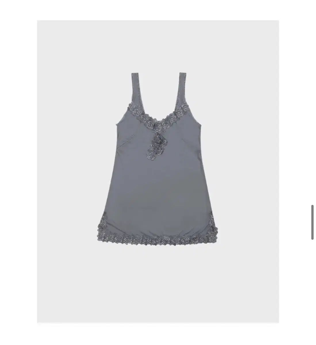 プレークル ローズ レース スリップ ミニ ドレス