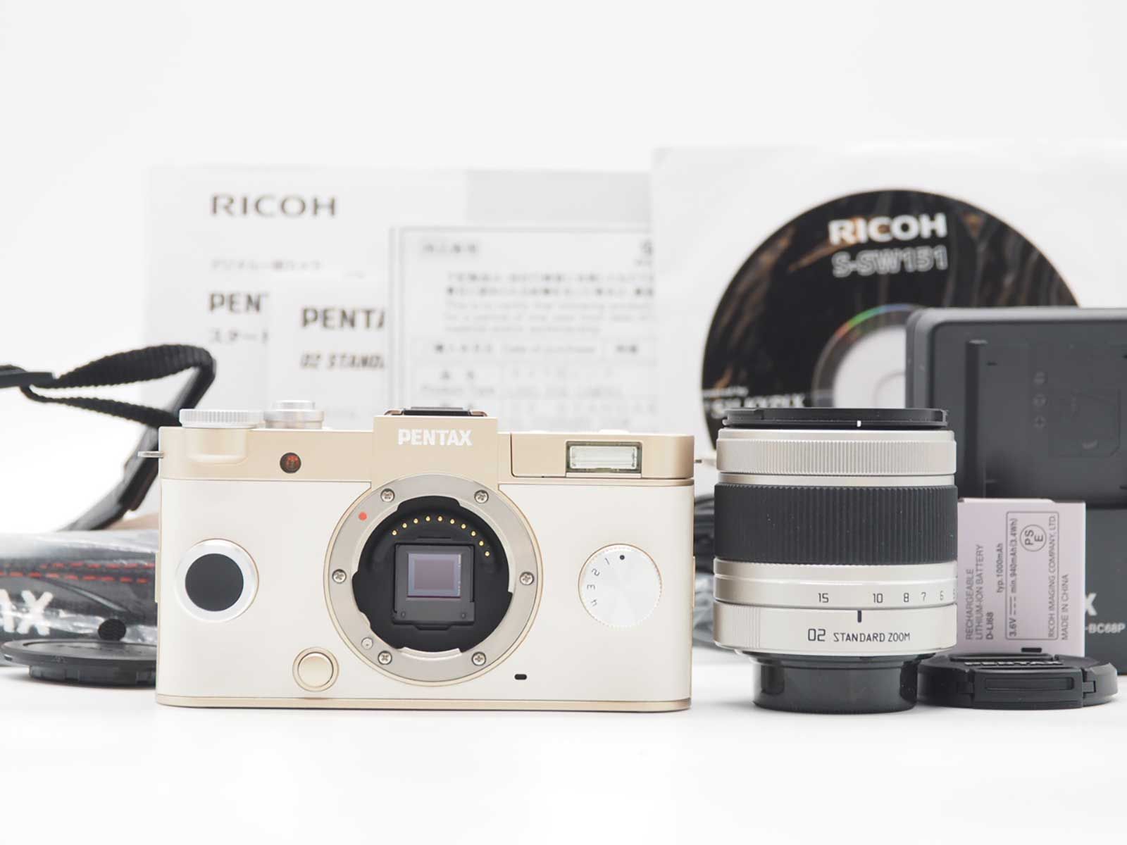 ペンタックス Pentax Q S 1 12 4 MP Digital Camera white G 02 Lens shots Z 5752 A