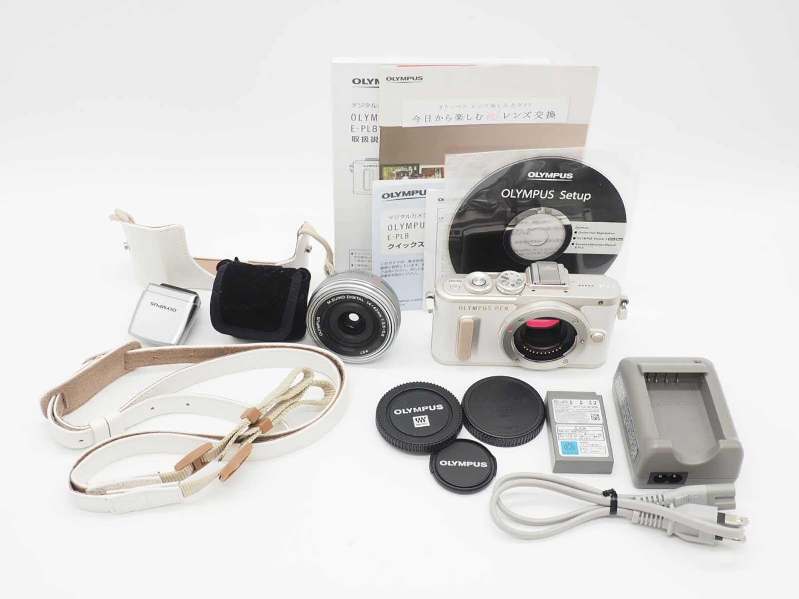 オリンパス Olympus Pen E PL 8 16 1 MP Camera White 14 42 mm Lens 2963 shots Z 5755 A