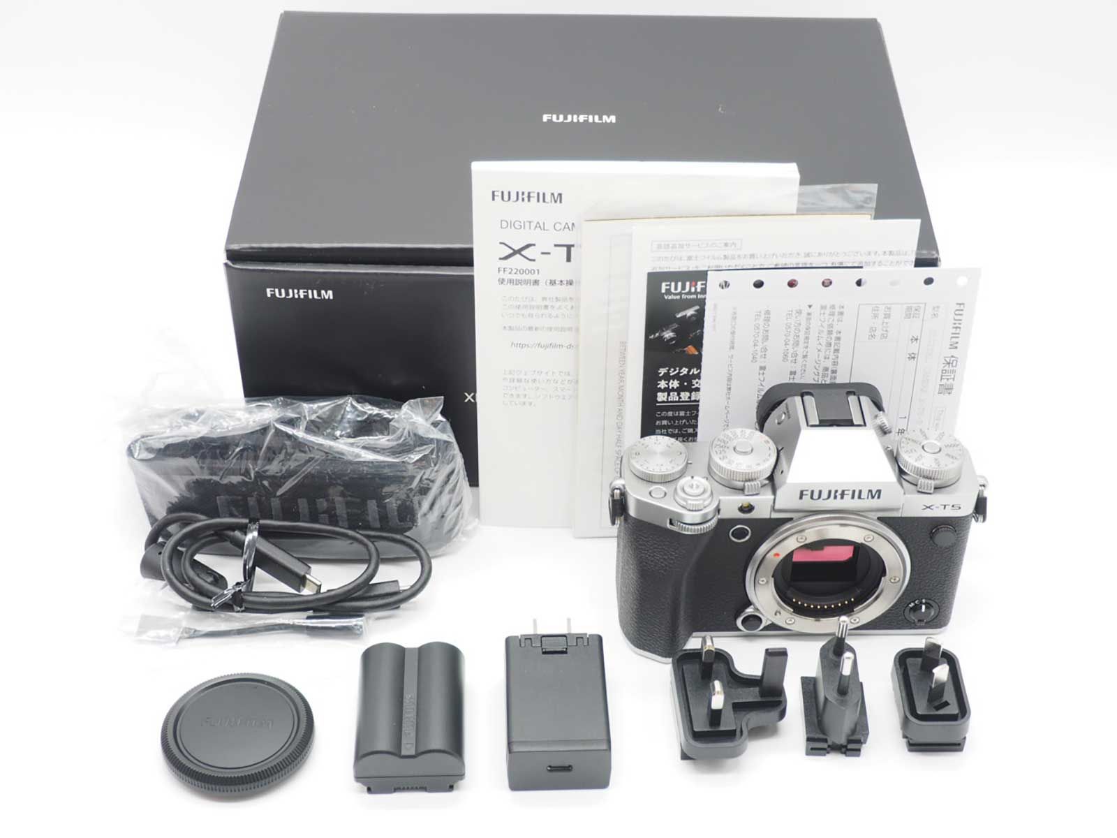 富士フィルム Fujifilm X T 5 40 2 MP Digital Camera Silver 25 shots 元箱 Z 5778 A