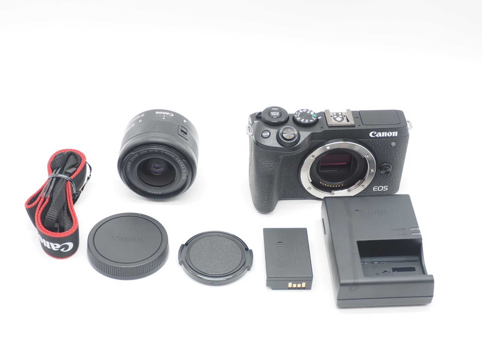 キャノン Canon EOS M 6 Mark II 4 K 15 45 mm Lens Digital Camera Black Z 5782 A