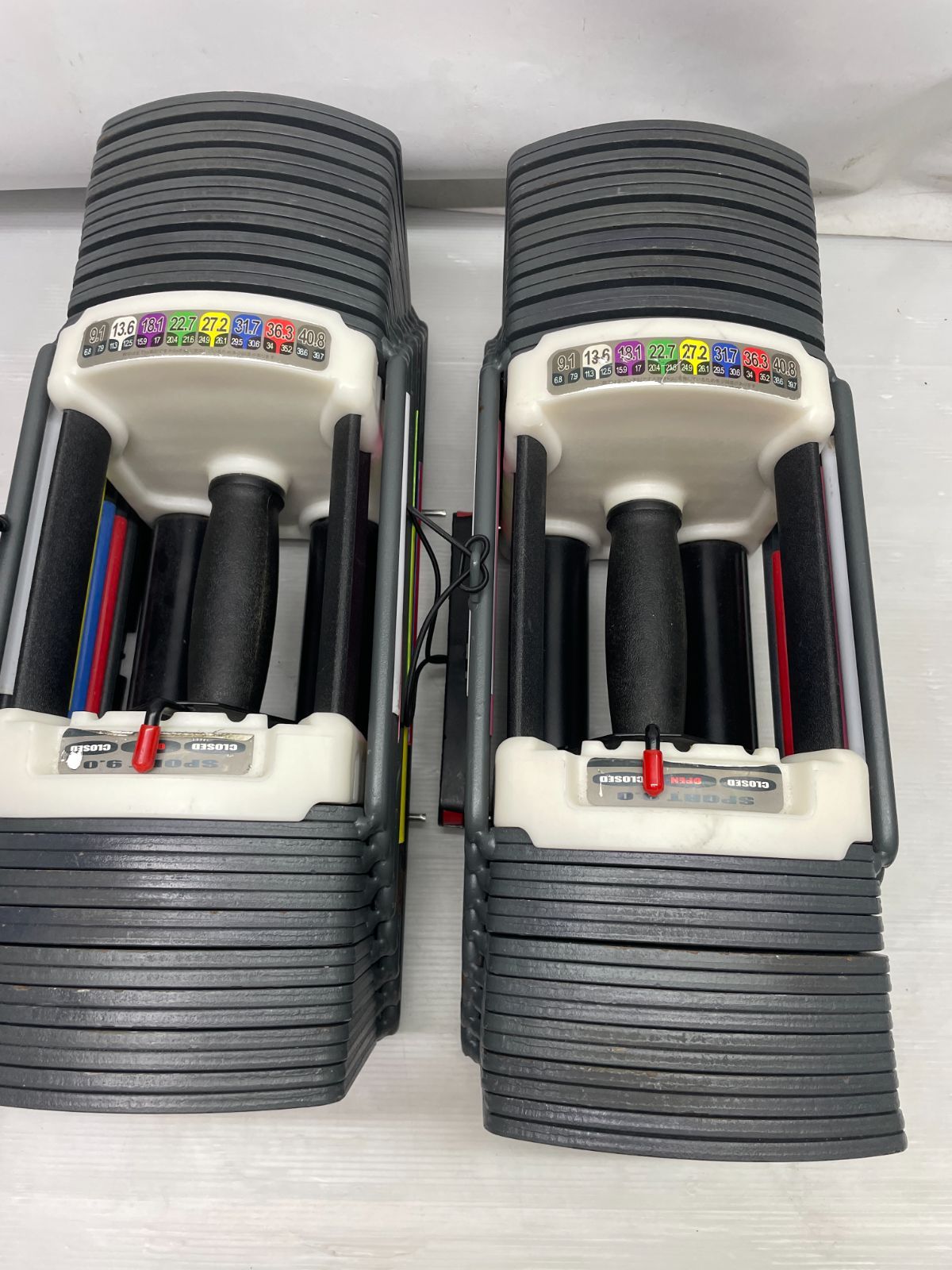 TOPFILM sport 9 0 可変式ダンベル パワーブロック 41キロ セット 塗装剥げあり 12 c 180