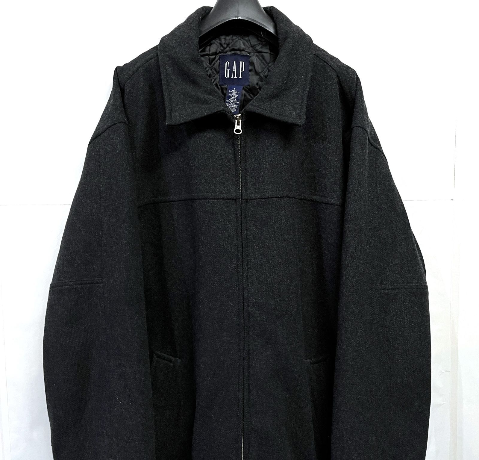 GAP 90's　オールドギャップ　中綿キルティング　フルジップウールジャケット GAP 90's オールドギャップ 中綿キルティング フルジップウール