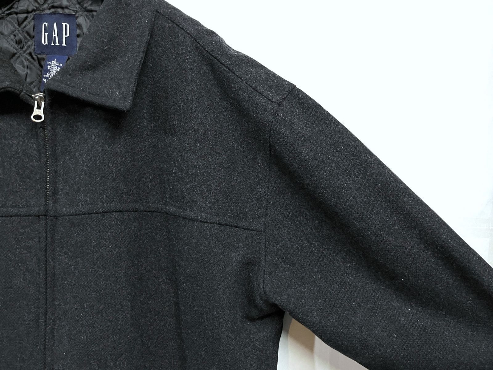 GAP 90's　オールドギャップ　中綿キルティング　フルジップウールジャケット 90s ヴィンテージ OLD GAP｜オールドギャップ 中綿キルティング ウール