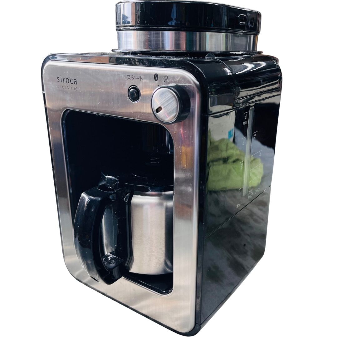 動作確認済】【中古】siroca 全自動コーヒーメーカー STC-501 ブラック