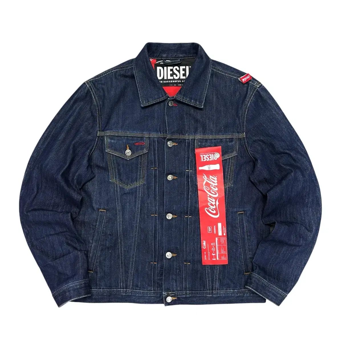 Coca-Colaデザインデニムジャケット DIESEL コカコーラ コラボ デニムジャケット (XL) - メルカリ