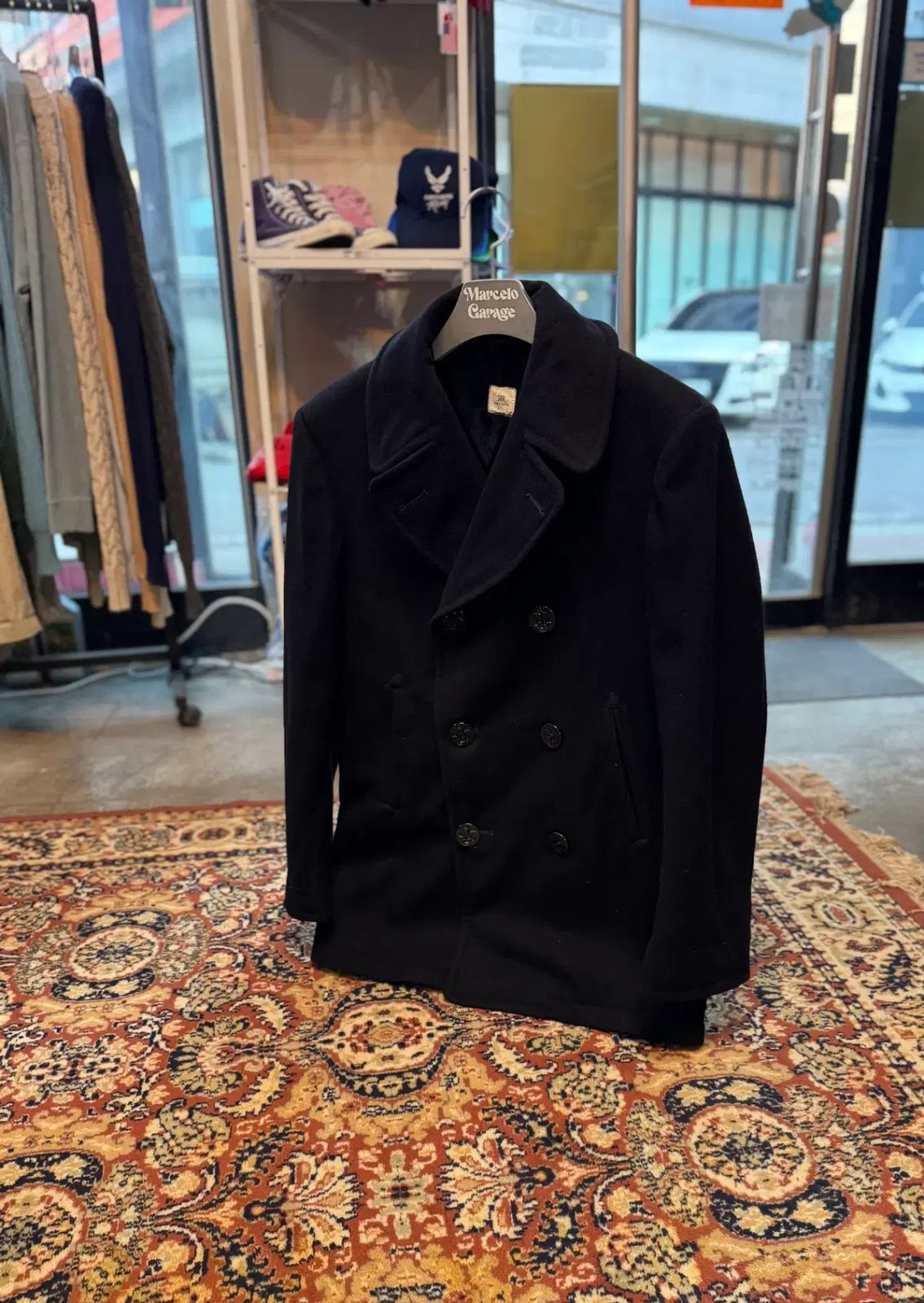 ヴィンテージ アメリカ海軍 オリジナル ピーコート 38 R 529