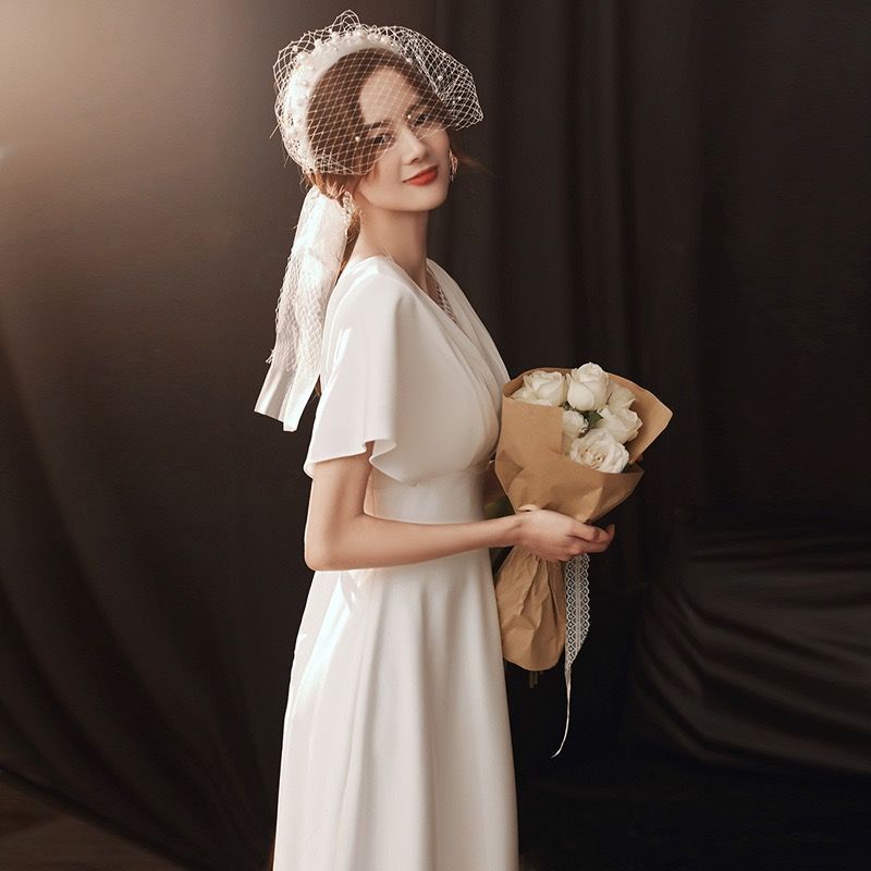 ウェディングドレス 白 二次会 花嫁 カラードレス ギリシャ風