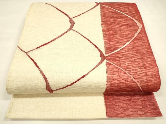 平和屋着物＊夏物　太鼓柄袋帯　抽象文様　正絹　逸品　DABA0266cm 平和屋着物＊夏物 太鼓柄袋帯 抽象文様 正絹 逸品 DABA0266cm 【公式通販】