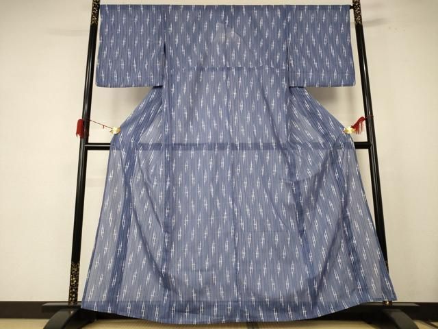 平和屋着物＊夏物 小紋 紗 間道 洗える着物 jd