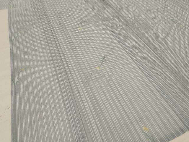  平和屋着物＊夏物 小紋 紗 草花文 扱い 洗える着物 jd 小紋 着物