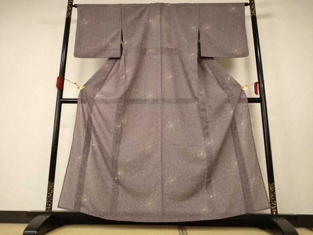 平和屋着物＊夏物 小紋 紗 草花丸文 洗える着物 AABE2622jd - メルカリ