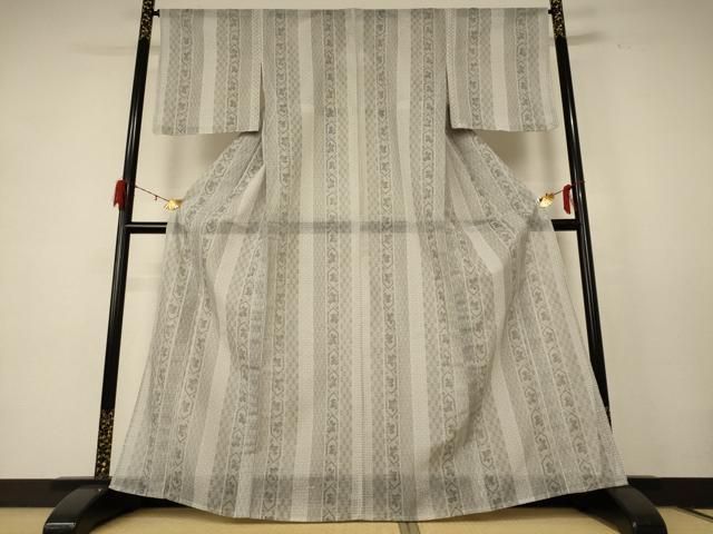 平和屋着物＊夏物 小紋 紗 花間道 洗える着物 ♥ jd