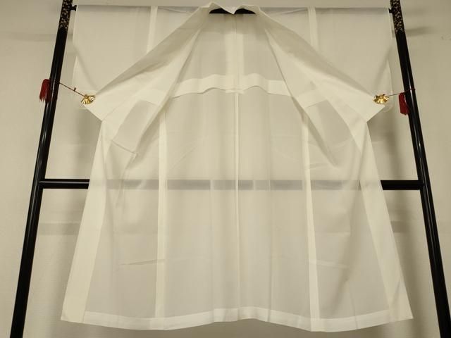 平和屋着物＊夏物 長襦袢 絽 象牙色 正絹 jd