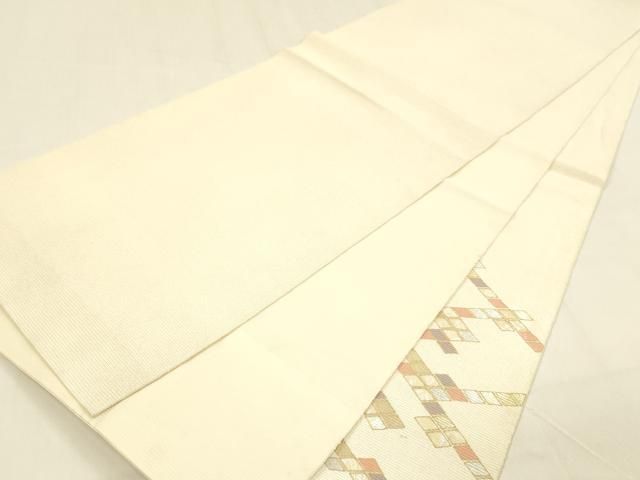 平和屋着物＊夏物 太鼓柄袋帯 螺鈿箔 抽象文様 金銀彩 正絹 逸品