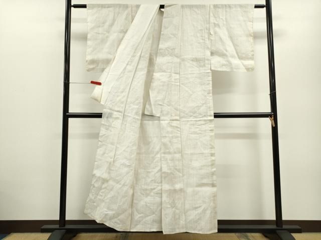 平和屋着物＊夏物 上布 縞 麻 逸品 CABB9601ze - メルカリ