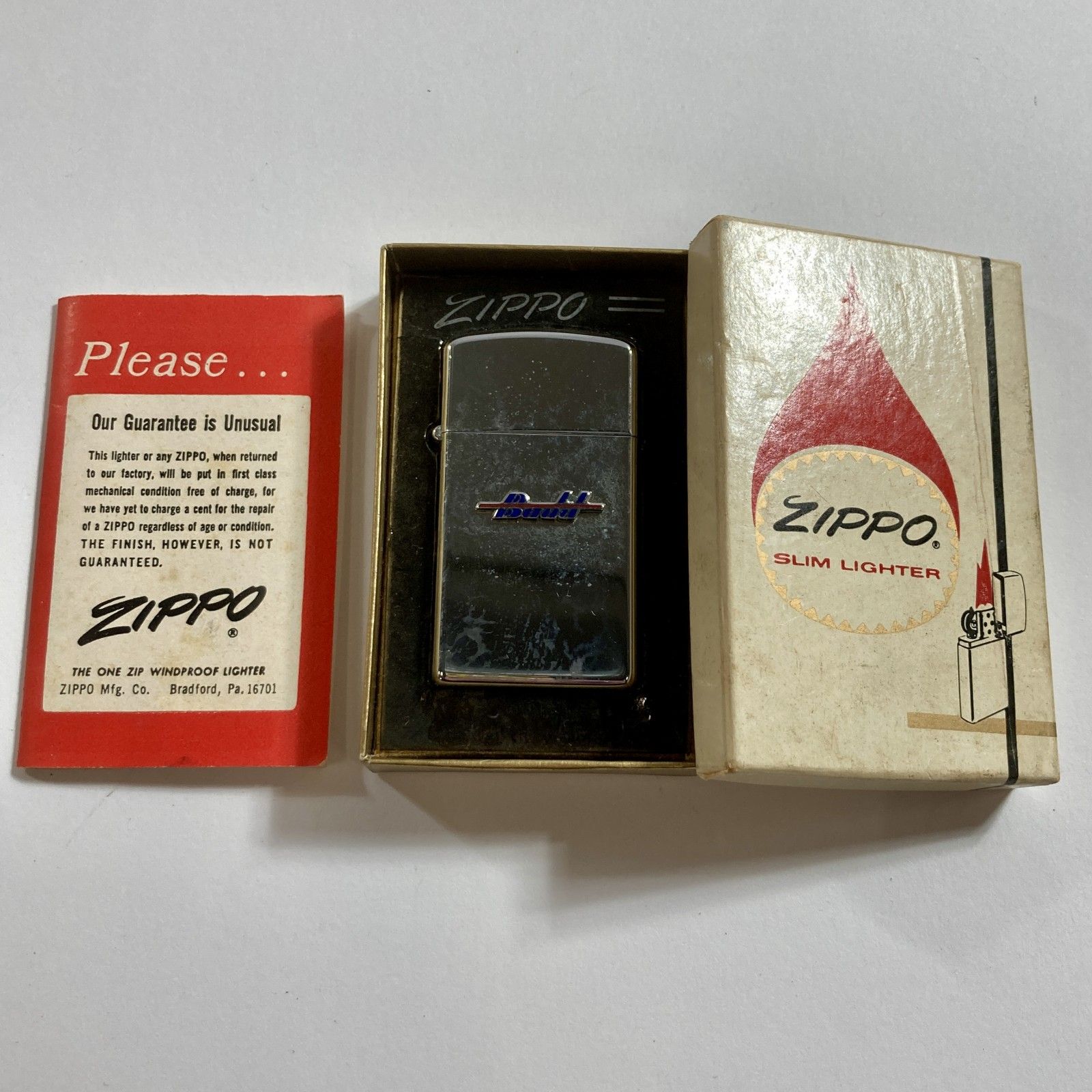 ZIPPO スリムライター Budd ヴィンテージ 1933年 品 0 04 kg