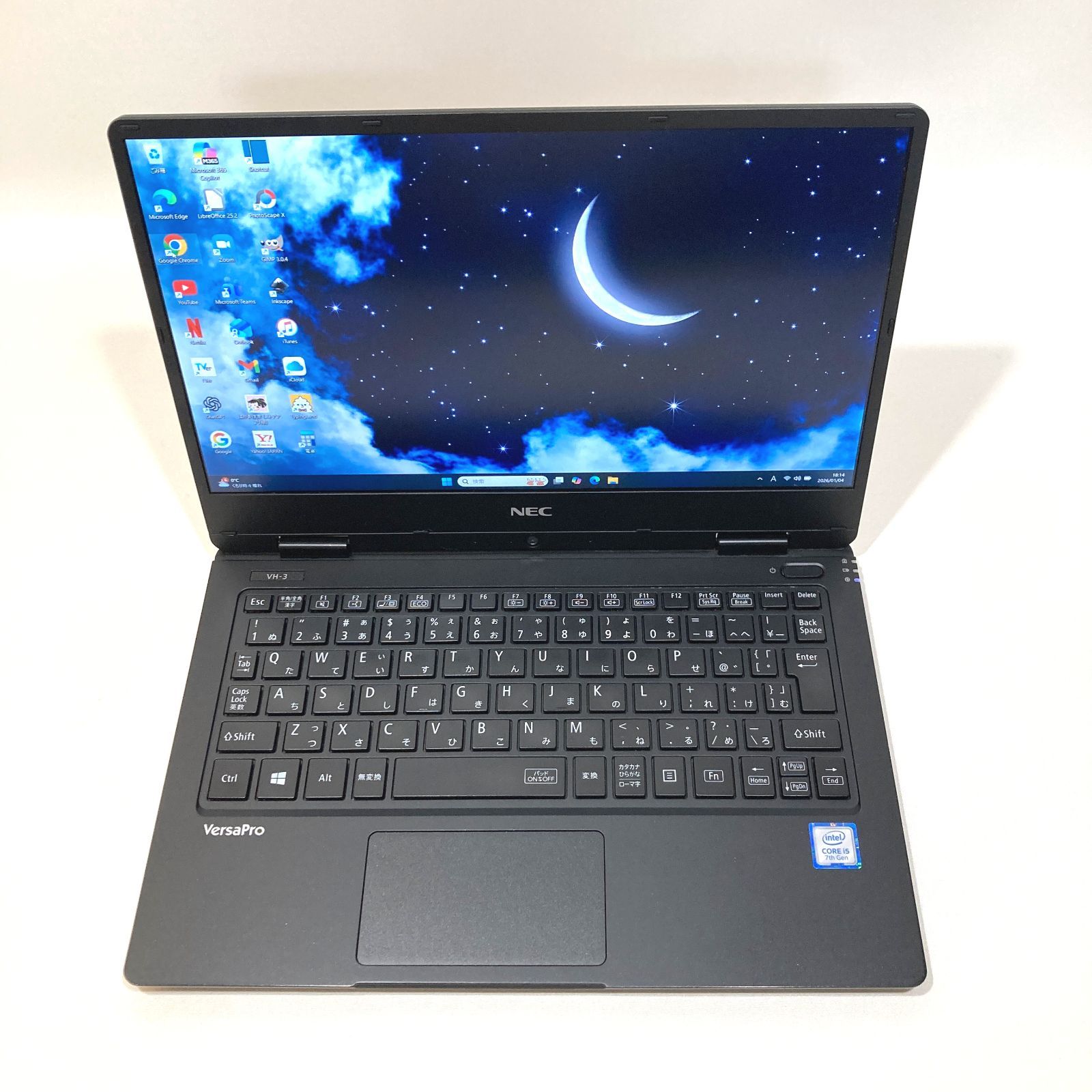 初心者向✨快速i5・カメラ付・超軽量◇黒◇すぐ使えるノートパソコン