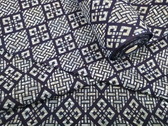 平和屋着物＊夏物 浴衣 反物 着尺 菱 綿 ♥ zzz