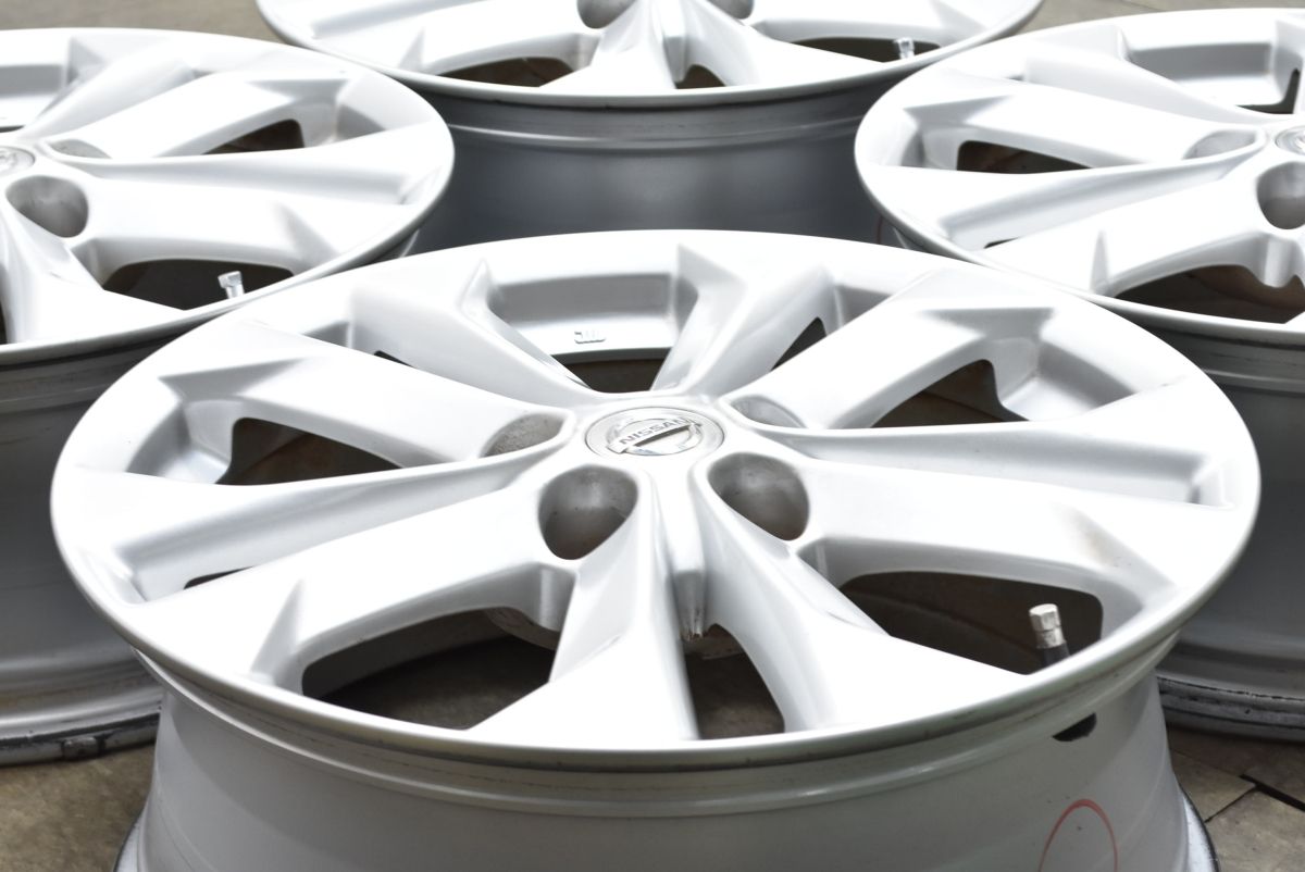 程度良好品 ニッサン T 32 エクストレイル 17 in 7 J 45 PCD 114 3 4本セット エルグランド ジューク リーフ セレナ 流用 可