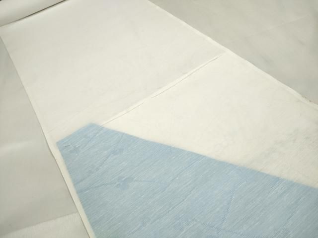 平和屋着物＊夏物 長襦袢 反物 着尺 芝花紋紗 生成り色 ♥ zzz