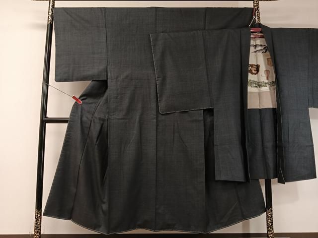 平和屋着物○男性 本場大島紬 アンサンブル 100亀甲 総詰め 正絹 逸品