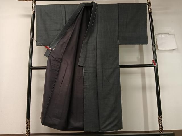 平和屋着物●男性 本場大島紬 アンサンブル 100亀甲 総詰め 正絹 vp