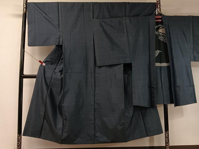 平和屋着物●男性 本場大島紬 アンサンブル 80亀甲 総詰め 正絹 vp