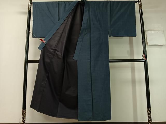 平和屋着物●男性 本場大島紬 アンサンブル 80亀甲 総詰め 正絹 vp