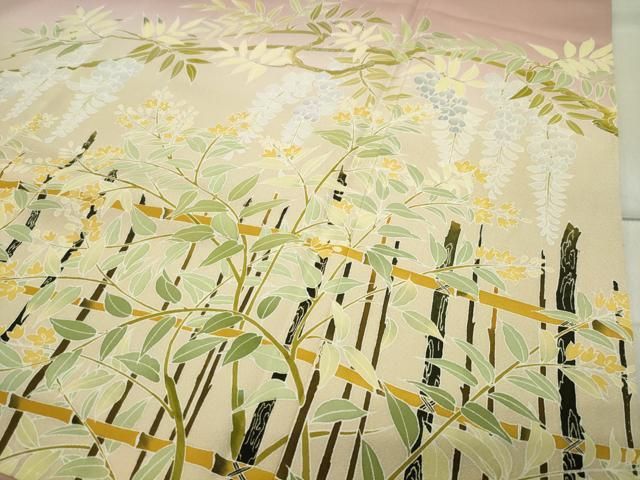 平和屋着物●訪問着 松笹花文