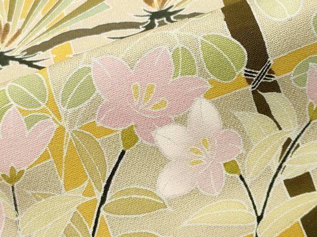 松笹花文 暈し染め