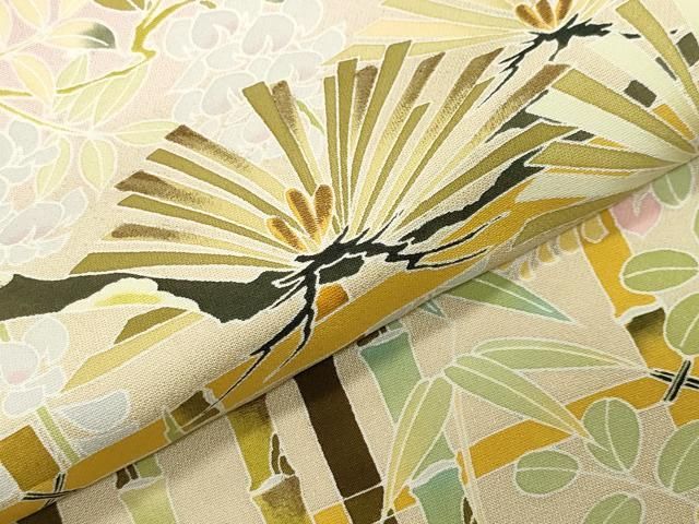 平和屋着物●訪問着 松笹花文