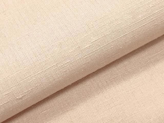  平和屋着物●結城紬 薄桜色 証紙付き 正絹 gh 紬 着物