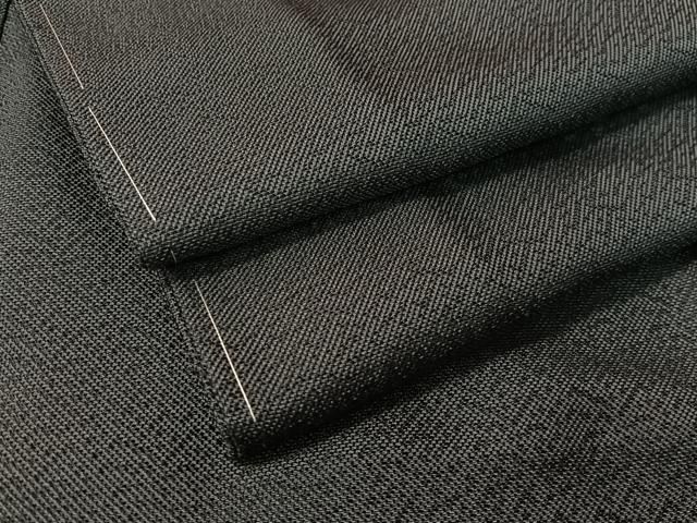 平和屋着物●男性 長襦袢 袷 蝋色 正絹 ♥ vp