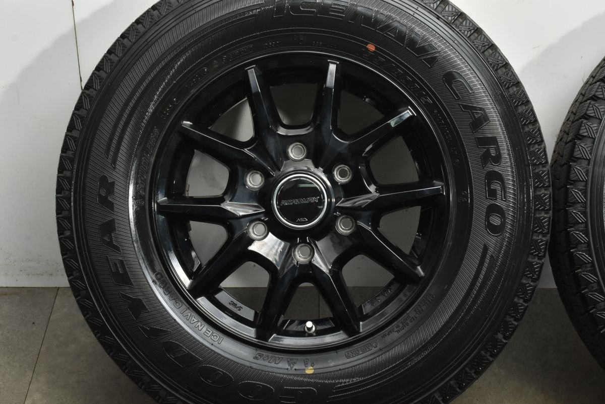  スタッドレス ROADMAX ロードマックス 15 in 5 J 45 PCD 139 7 グッドイヤー アイスナビカーゴ 195 80 R LT NV 350 キャラバン 15インチ タイヤ ホイールセット