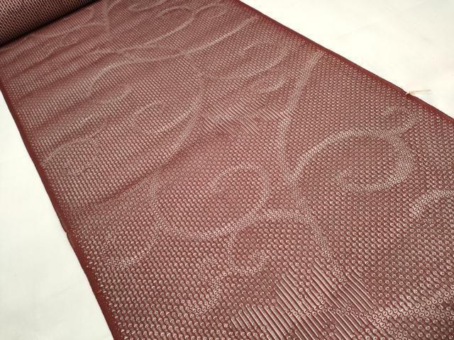 平和屋着物▽西陣 羽織 コート 反物 羽尺 スリーシーズン 春夏秋 塵除け 羅 唐草文 証紙付き ♥ zzz