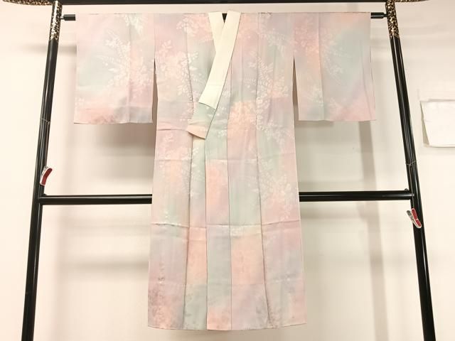 平和屋着物●長襦袢 無双仕立て 辻が花地紋 暈し染め やまと誂製 正絹 ♥ vp